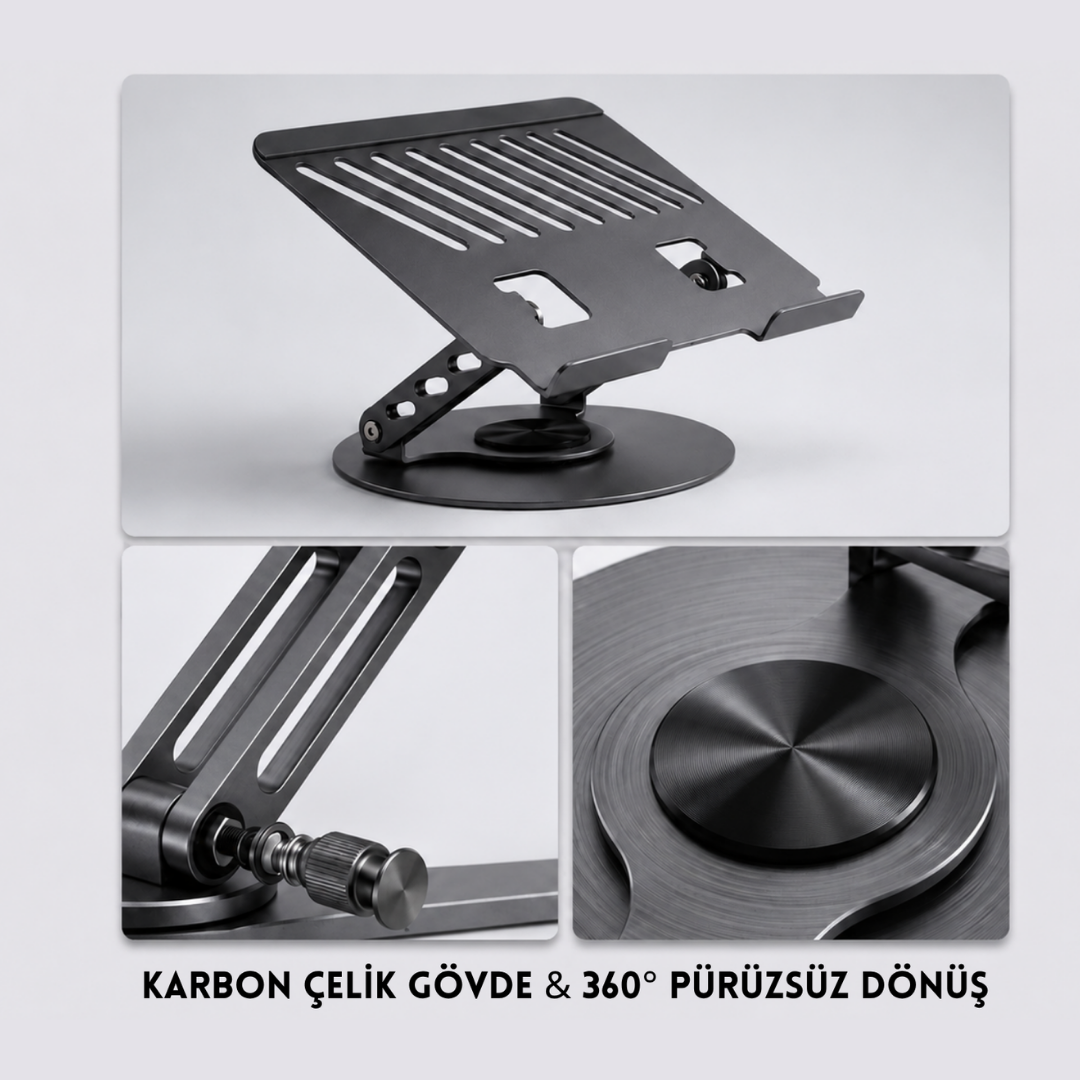 Vellio 360° Döner Ergonomik Laptop Standı